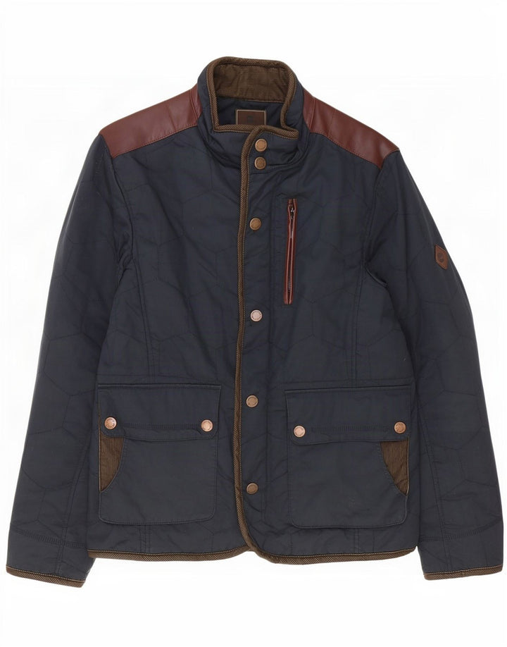 Timberland Mens Earthkeepers Quilted Jacket UK 40 Large Navy Blue