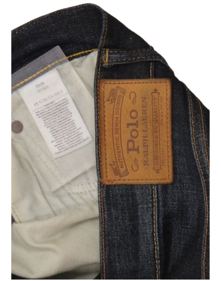 POLO RALPH LAUREN Ανδρικό Slim Jeans W33 L34 Navy Blue Cotton