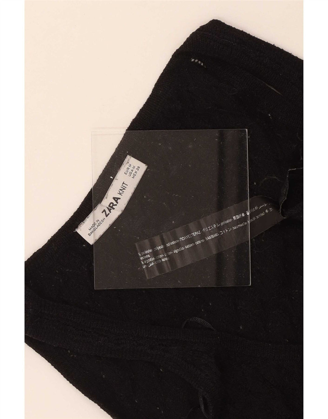 Zara Γυναικείο Γιλέκο Tank Top UK 12 Medium Black Polyester