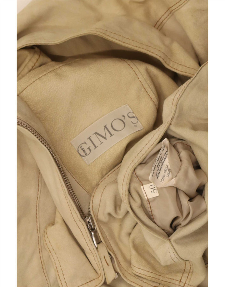 Γυναικείο Suede Jacket Gimo's IT 50 XL Beige Leather