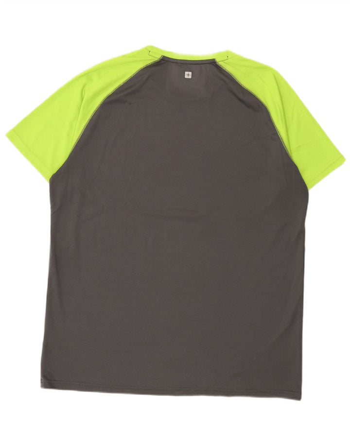 Ανδρικό T-Shirt Mountain Warehouse Top XL Grey Colourblock Polyester