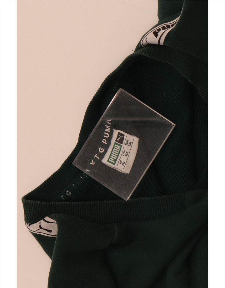 Ανδρικό φούτερ Puma Jumper 3XL Πράσινο Colourblock Βαμβακερό