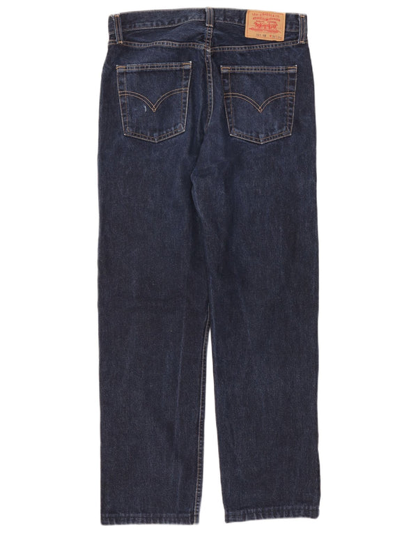 Levi's Mens 521 Straight Jeans W33 L30 Blue Cotton