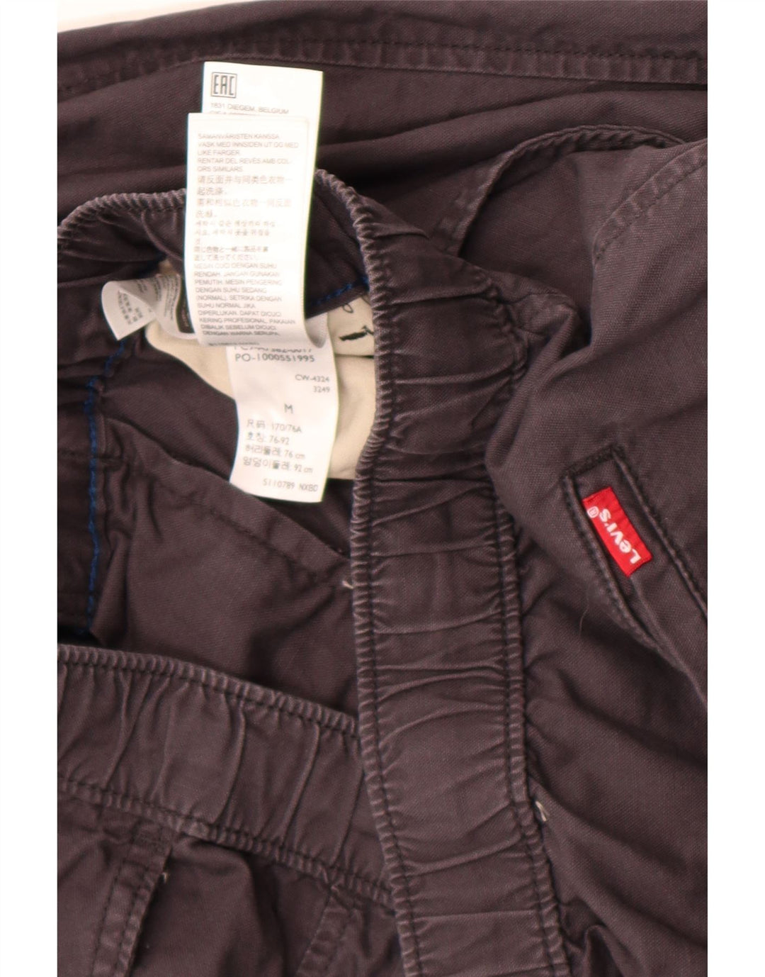 Ανδρικό ίσιο παντελόνι Chino Levi's Medium W30 L30 Γκρι βαμβακερό