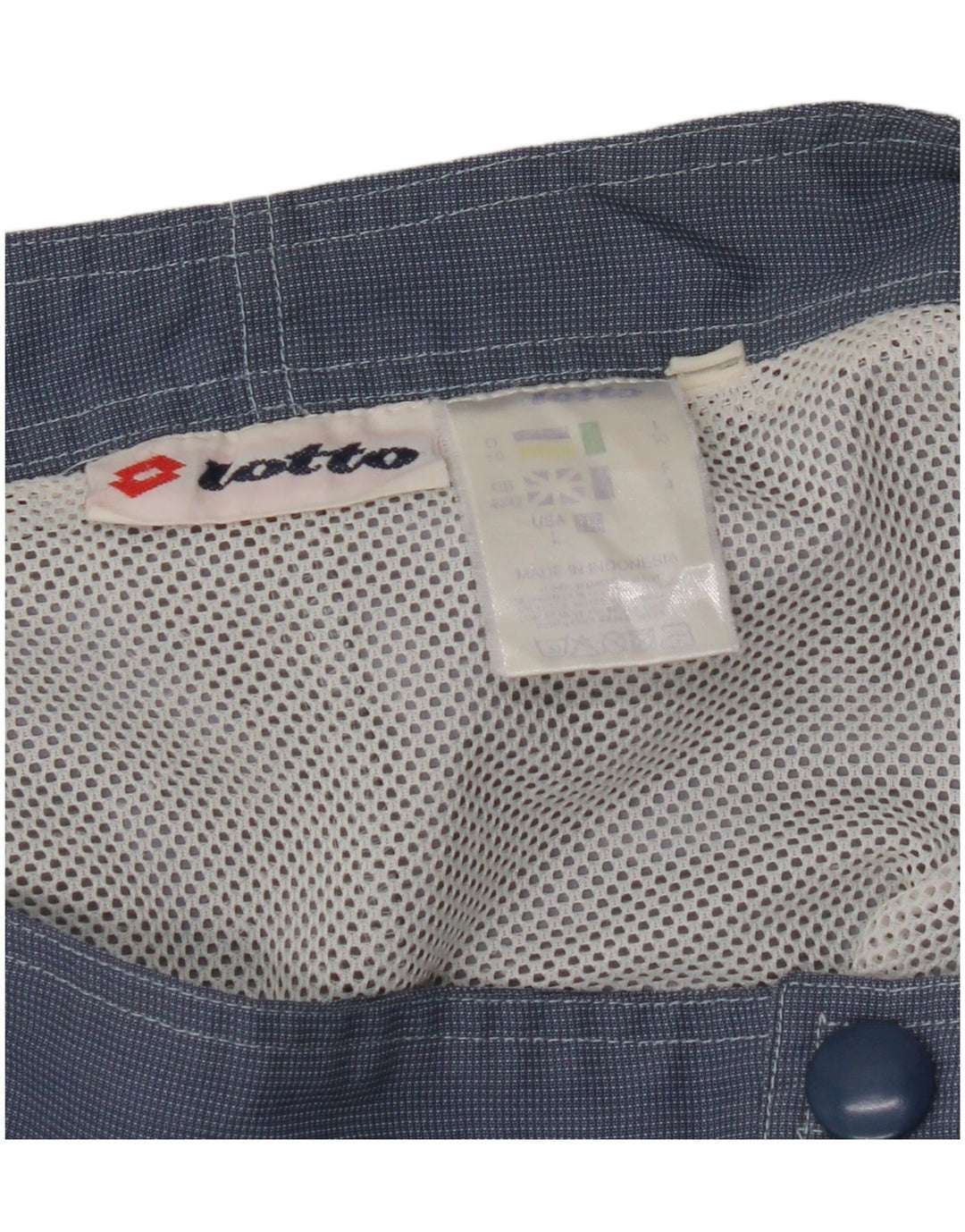 Ανδρικό σορτς κολύμβησης LOTTO UK 40/42 Large W34 Navy Blue Colorblock Nylon