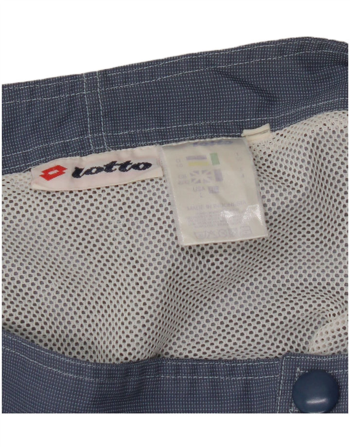 Ανδρικό σορτς κολύμβησης LOTTO UK 40/42 Large W34 Navy Blue Colorblock Nylon