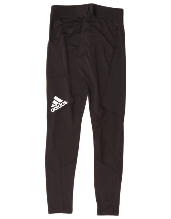 Adidas Womens Tech Fit Graphic κολάν UK 12/14 Medium Black