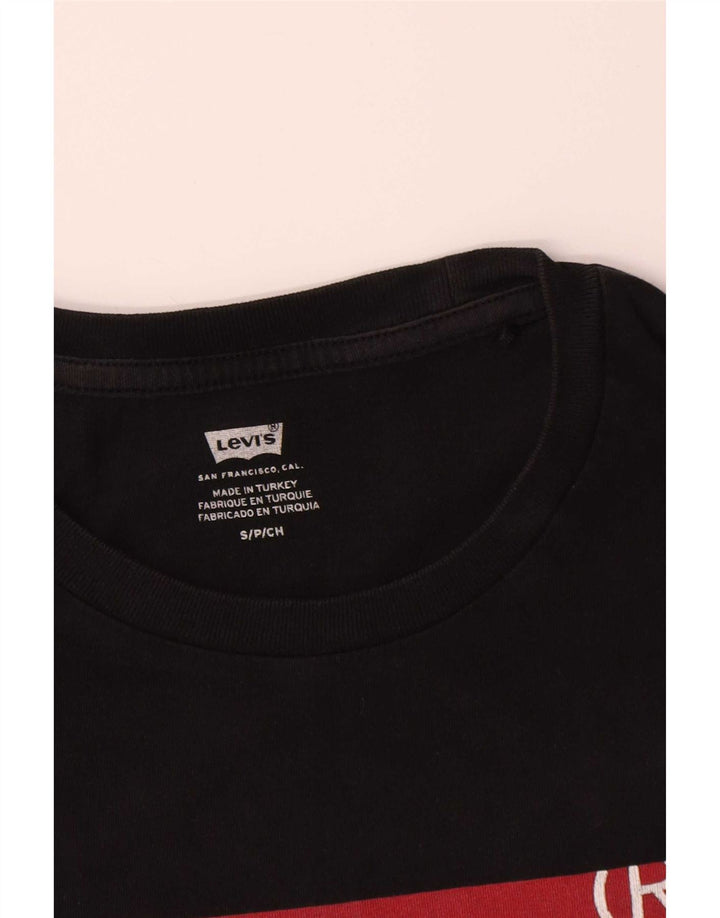 Ανδρικό γραφικό μπλουζάκι Levi's Top Μικρό μαύρο βαμβακερό