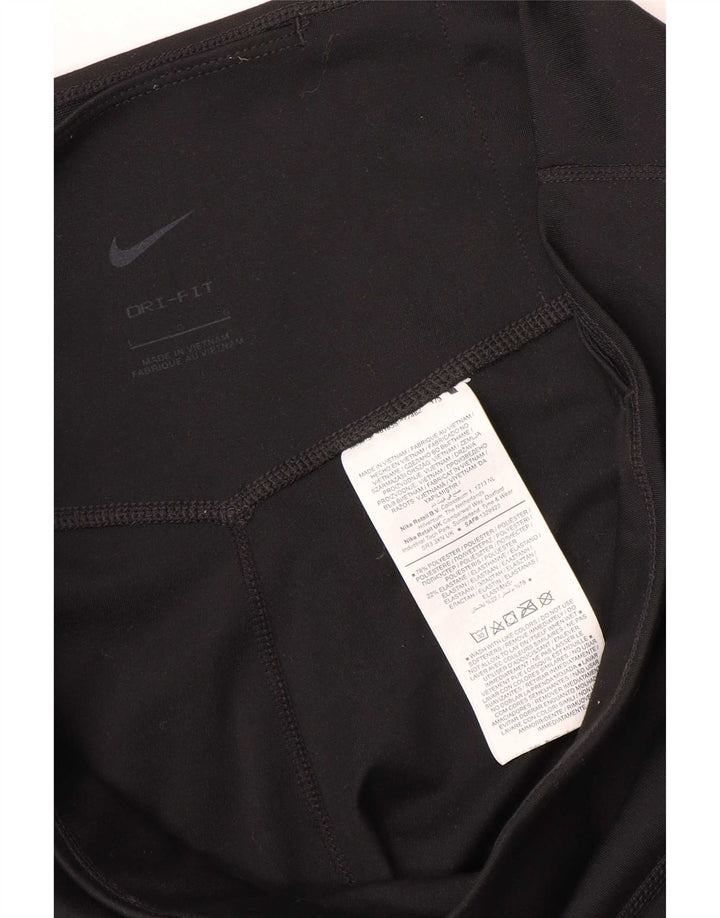 Γυναικείο κολάν Nike Dri Fit UK 16 Μεγάλο μαύρο πολυεστέρα