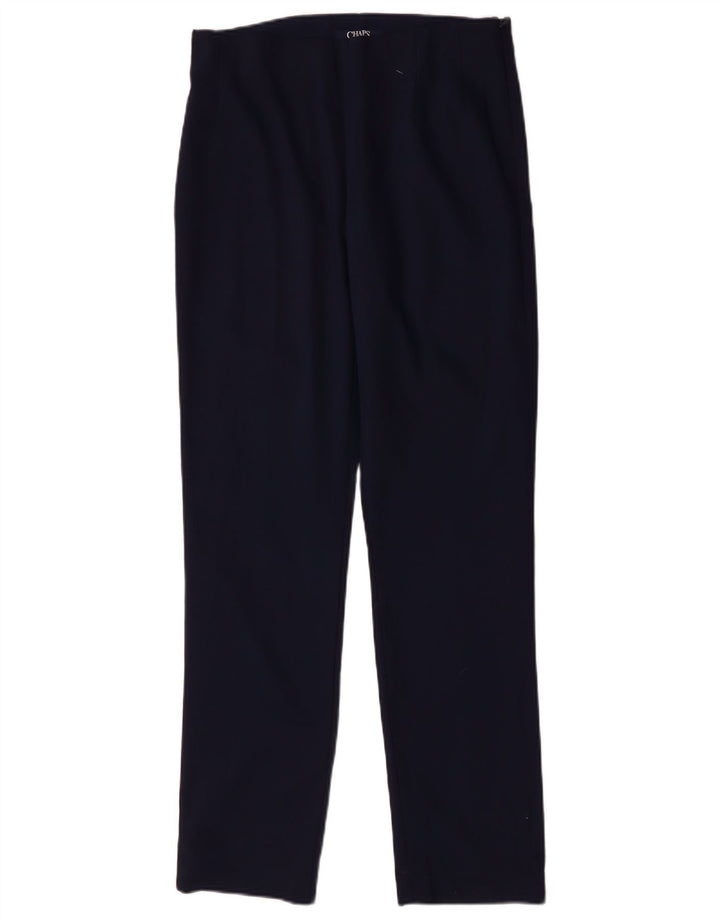CHAPS Γυναικείο ίσιο casual παντελόνι US 10 μεγάλο W32 L31 Navy Blue
