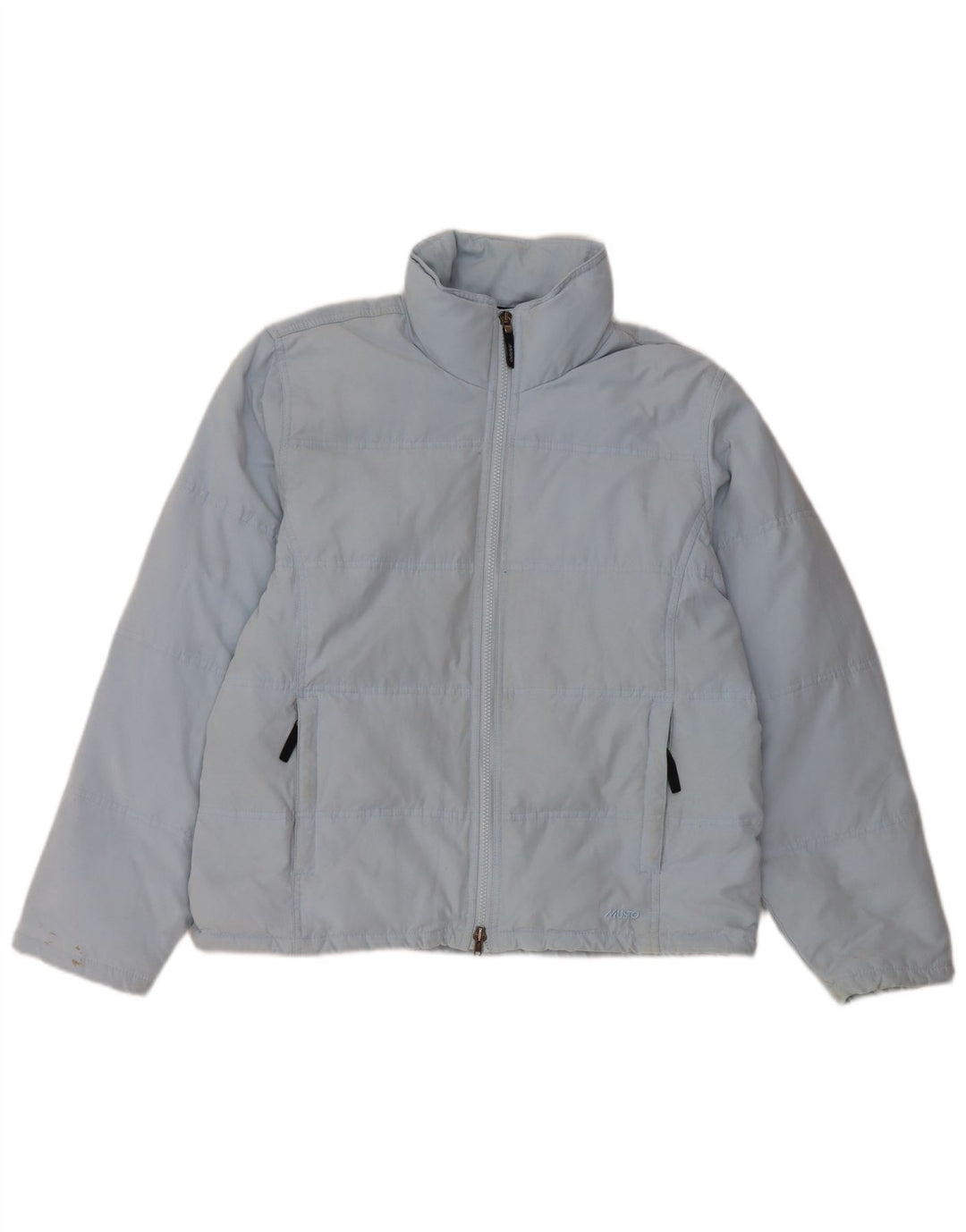MUSTO Γυναικείο μπουφάν UK 14 Large Blue Nylon