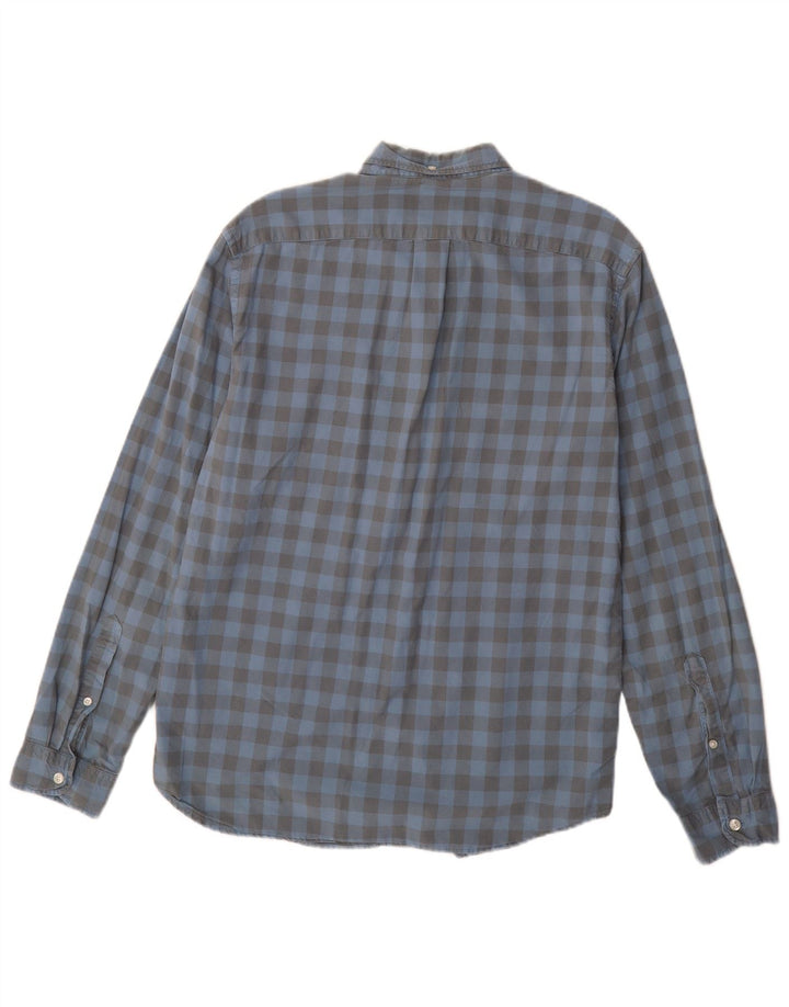J. CREW Ανδρικό Slim Πουκάμισο Medium Blue Gingham Cotton