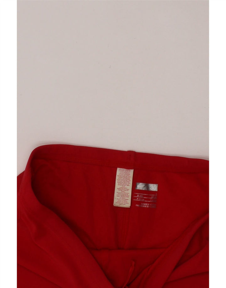 NIKE Girls Sports Short 12-13 Years Large Red Nylon