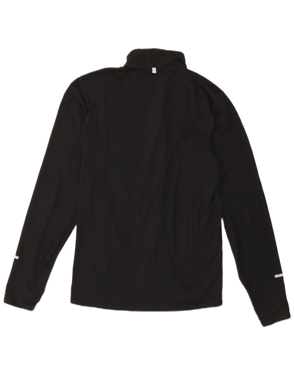 Ανδρική φόρμα πουλόβερ με φερμουάρ Nike Dri Fit Top Small Black Polyester