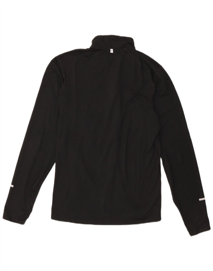 Ανδρική φόρμα πουλόβερ με φερμουάρ Nike Dri Fit Top Small Black Polyester