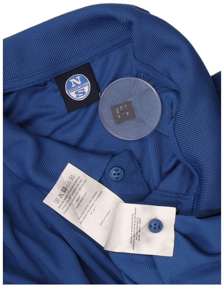 Ανδρικό πουκάμισο πόλο North Sails με μεγάλο μπλε πολυαμίδιο