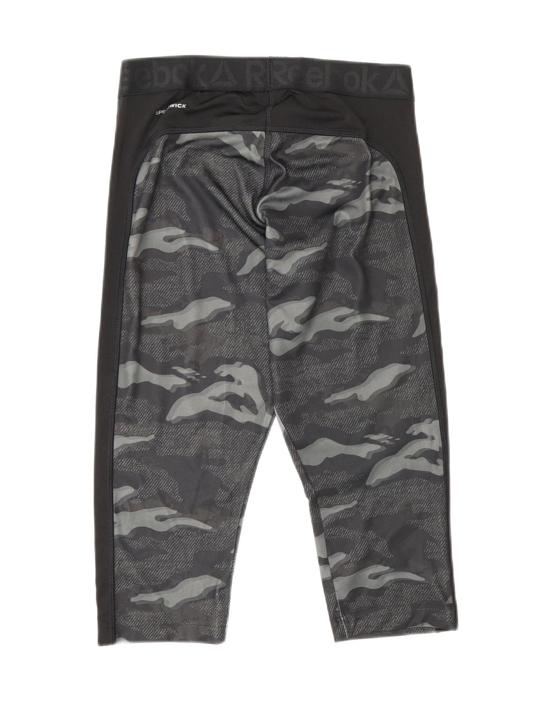 Γυναικεία Reebok γραφικά κολάν Capri UK 18 XL Grey Camouflage Polyester