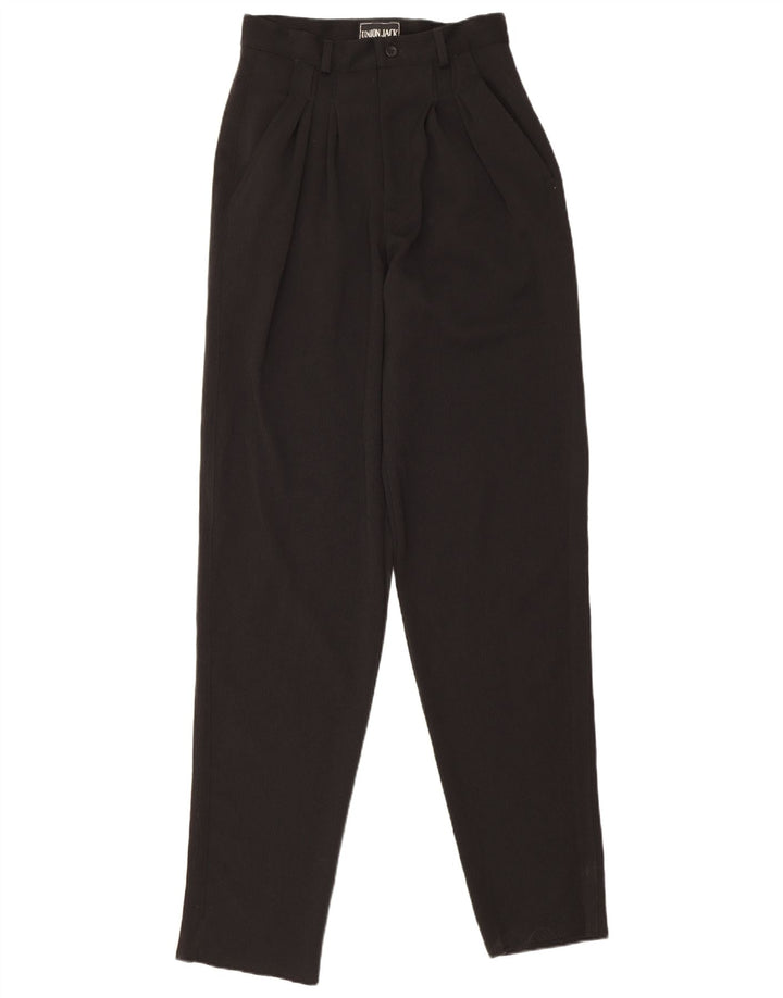 Vintage γυναικείο κοστούμι παντελόνι IT 44 Medium W26 L35 μαύρο πολυεστέρα