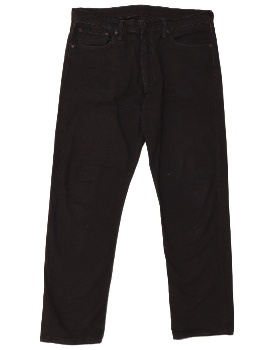 LEVI'S Ανδρικό τζιν 504 ίσιο W36 L32 Μαύρο βαμβακερό