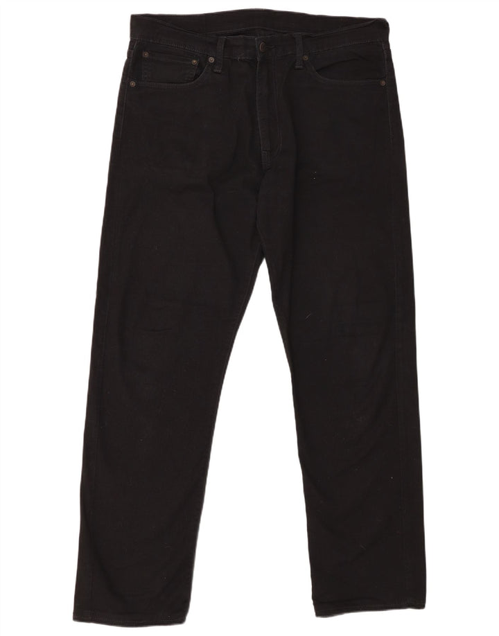 LEVI'S Ανδρικό τζιν 504 ίσιο W36 L32 Μαύρο βαμβακερό