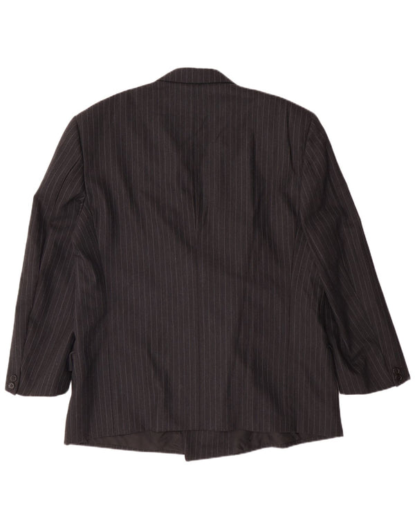 Ανδρικό μπουφάν UNGARO Blazer IT 54 2XL Black Pinstripe Classic