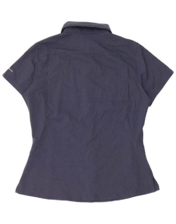 Columbia γυναικείο κοντομάνικο μπλουζάκι UK 6 XS Navy Blue Check