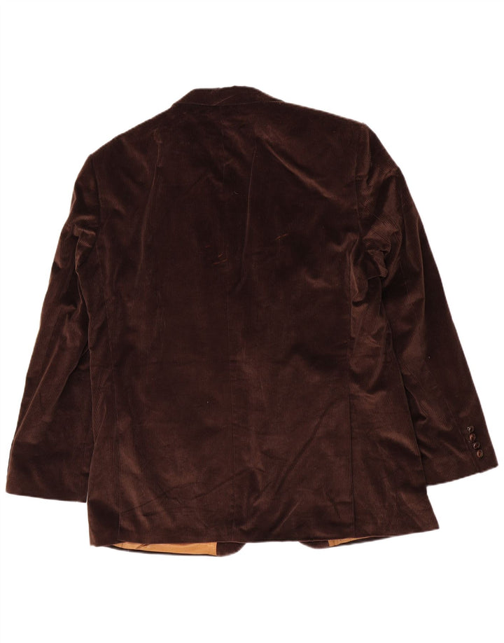 Barbour Ανδρικό μπουφάν 2 κουμπιών κοτλέ σακάκι IT 56 3XL καφέ βαμβακερό