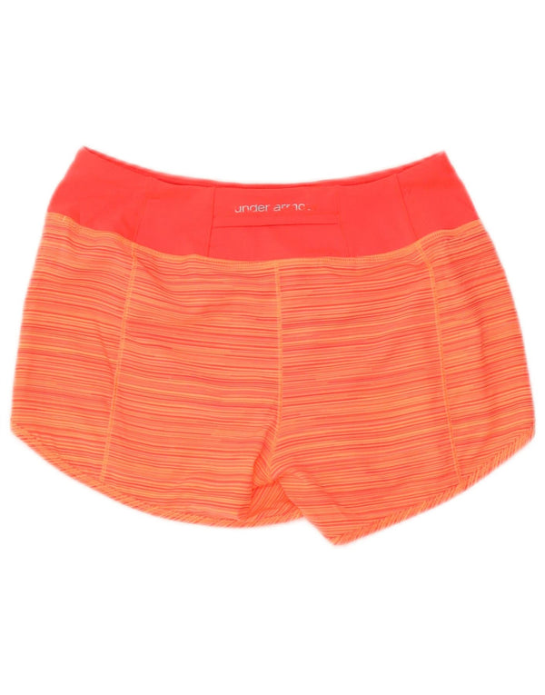 Under Armour Γυναικεία Heat Gear Sport σορτς UK 10 Small πορτοκαλί ριγέ