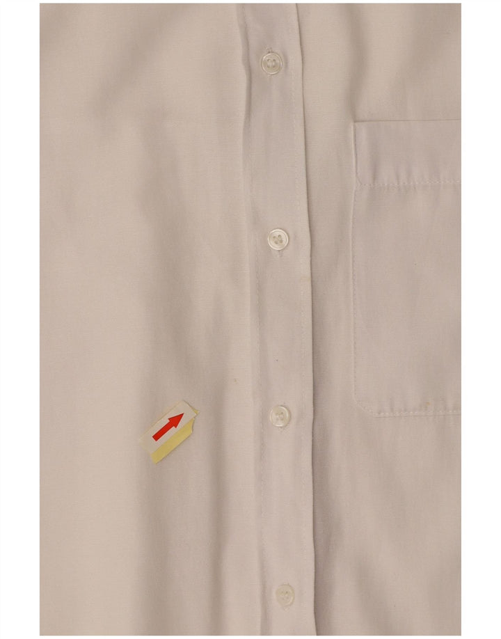 ZARA Γυναικείο πουκάμισο Oversized UK 10 Small White Βαμβακερό