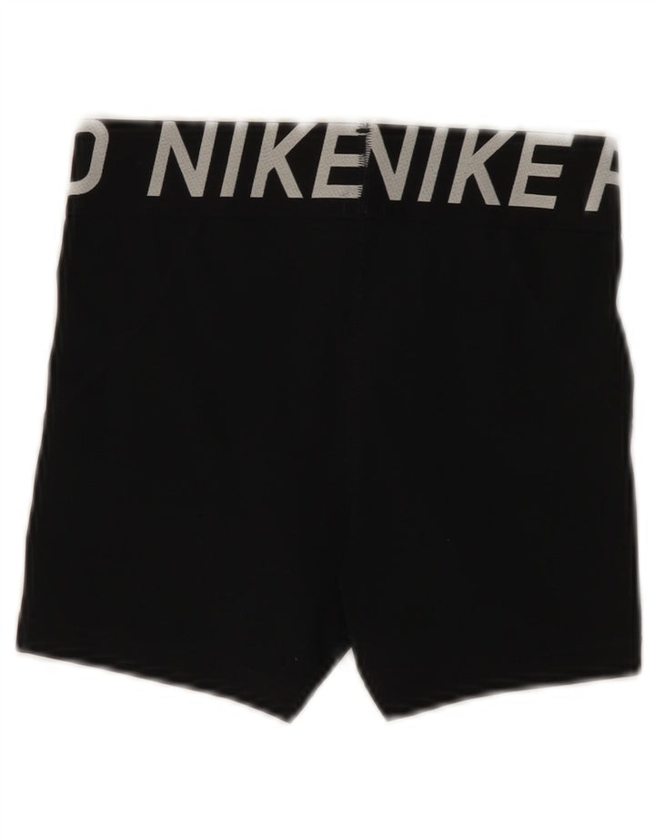 Γυναικείο γραφικό αθλητικό σορτς Nike UK 8 Μικρό μαύρο πολυεστέρα