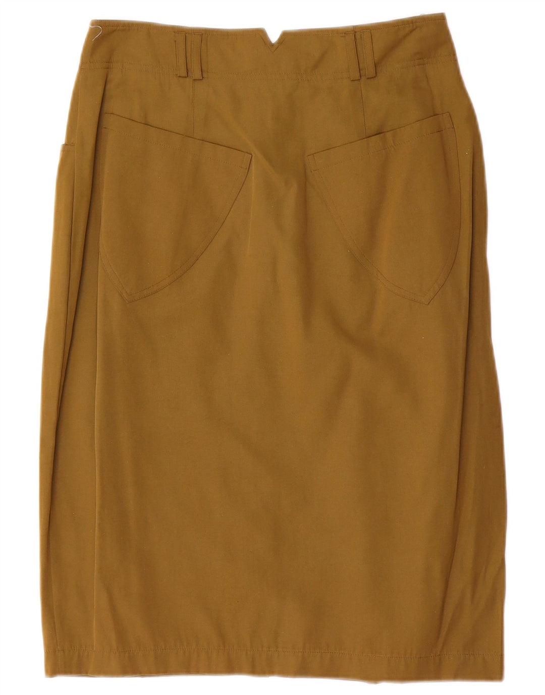 Vintage Γυναικεία Pencil Φούστα EU 38 Medium W28 Khaki Polyester