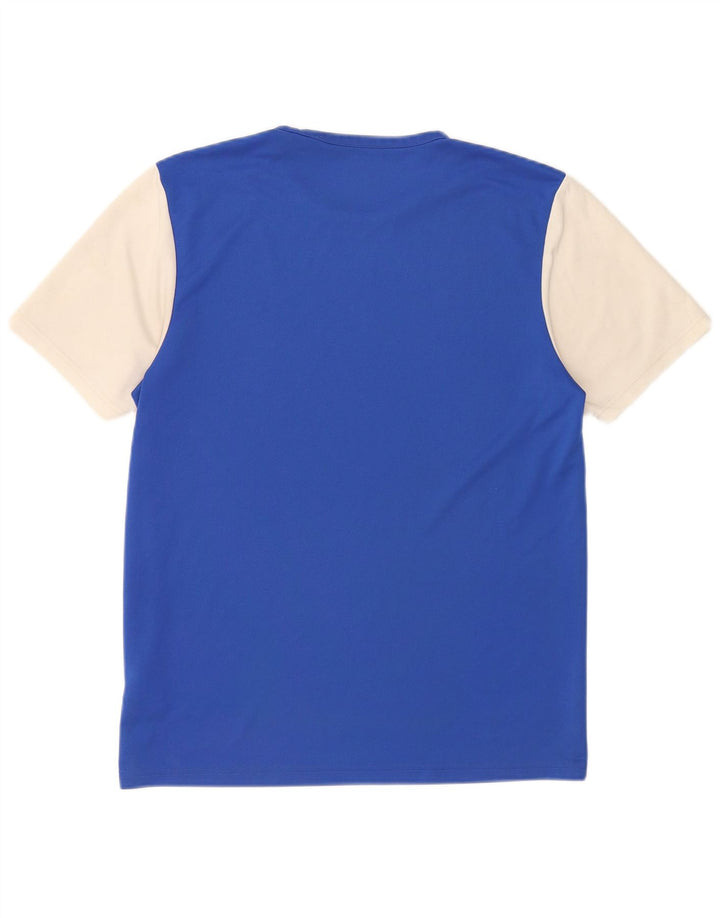 Ανδρικό T-Shirt Climalite Adidas Top Medium Blue Colourblock Πολυεστέρας