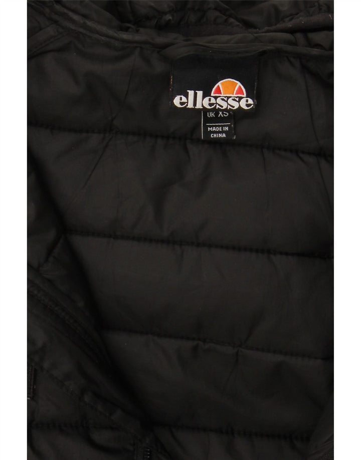 ELLESSE Ανδρικό μπουφάν με κουκούλα UK 34 XS Μαύρο Πολυεστέρας