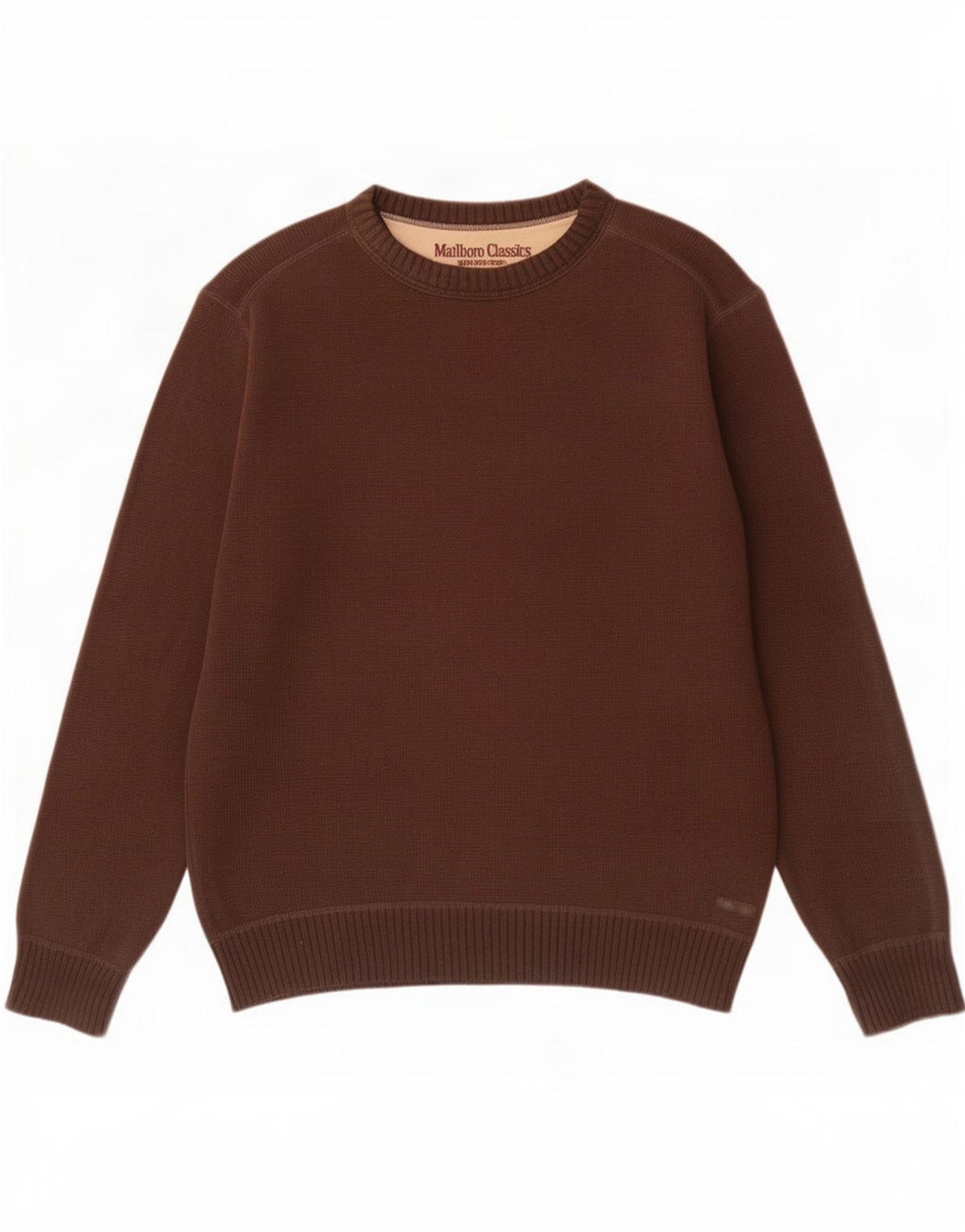 Ανδρικό πουλόβερ Marlboro Classics Crew Neck Jumper Μεγάλο Καφέ