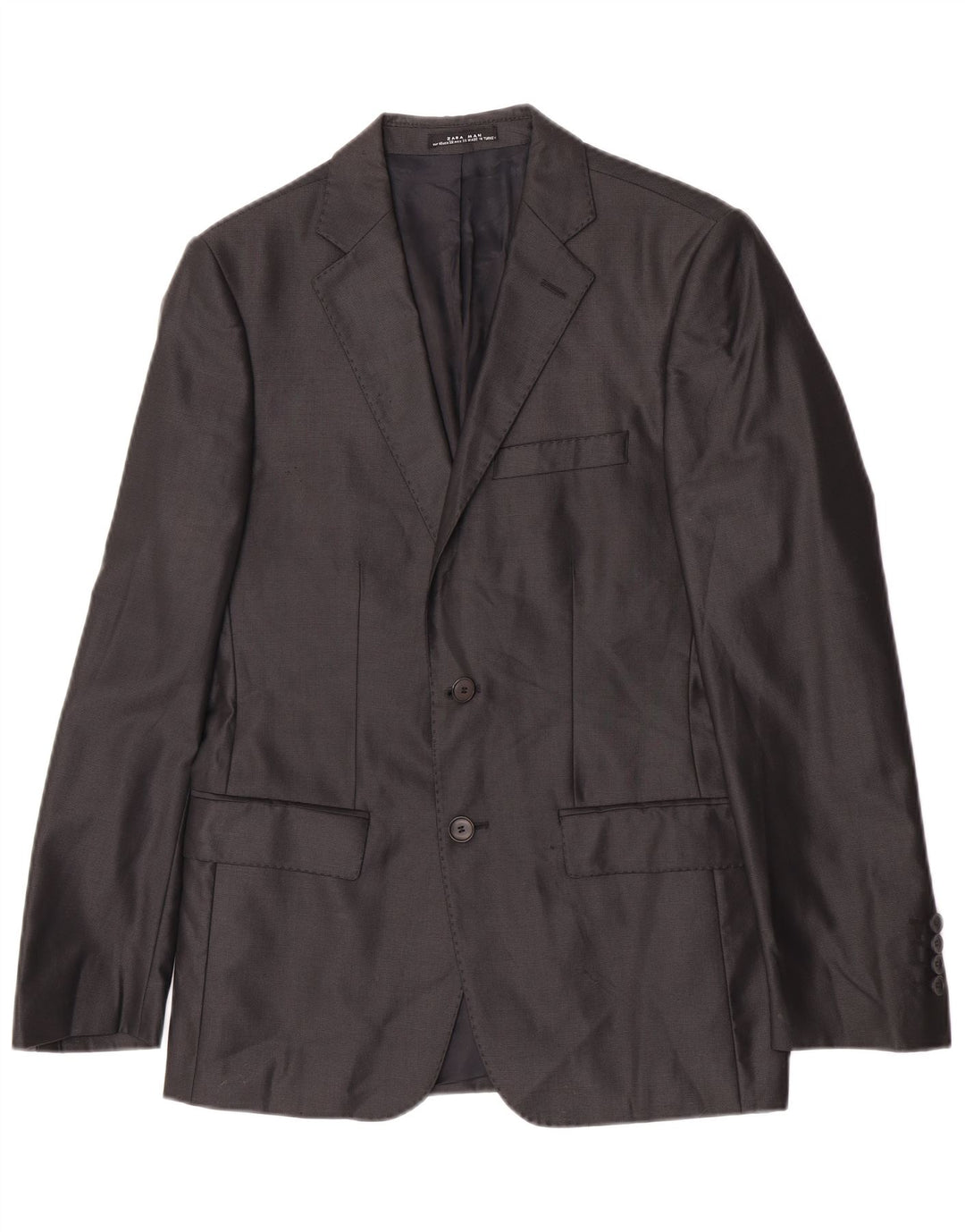 Zara Ανδρικό σακάκι μπλέιζερ με 2 κουμπιά EU 48 Medium Black