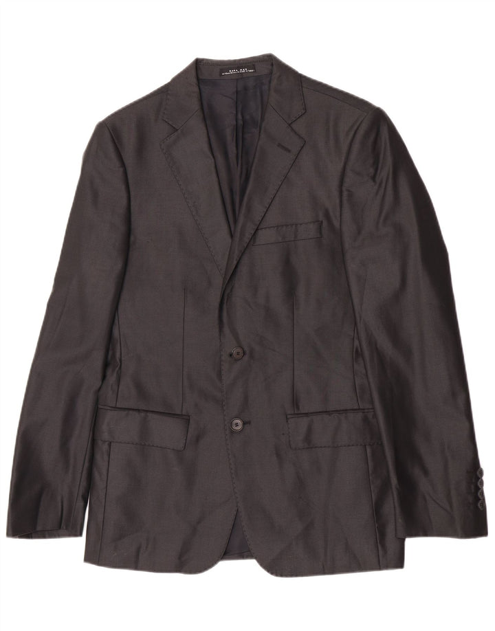 Zara Ανδρικό σακάκι μπλέιζερ με 2 κουμπιά EU 48 Medium Black