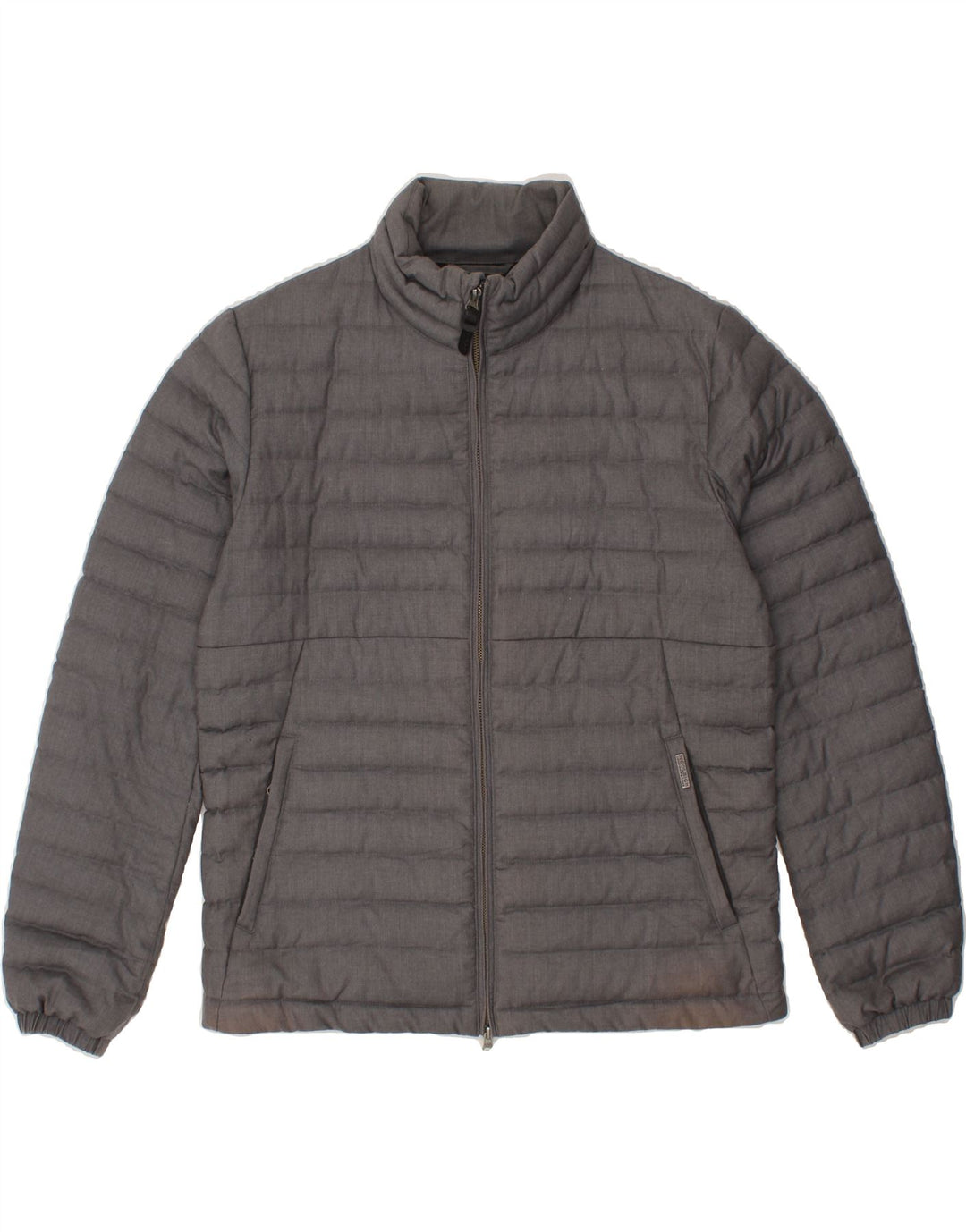 WOOLRICH Mens Padded Jacket UK 40 Large Grey Polyester Vintage Woolrich and Second-Hand Woolrich from Messina Hembry 