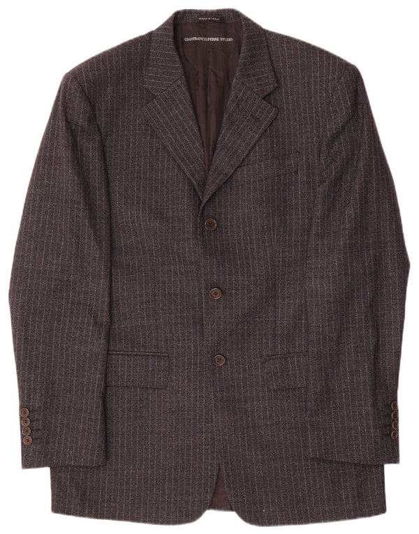 Gianfranco Ferre Ανδρική φόρμα 2 τεμαχίων UK 38 Medium W34 L33 Grey Pinstripe