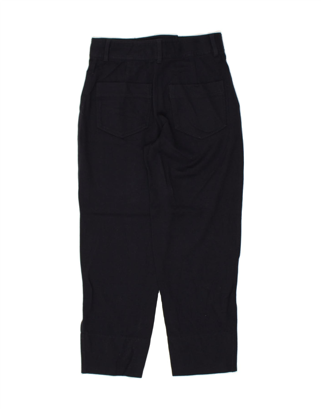 MASSIMO DUTTI Womens Straight Chino Trousers EU 36 Small W26 L25 Navy Blue | Vintage Massimo Dutti | Thrift | Second-Hand Massimo Dutti | Used Clothing | Messina Hembry 