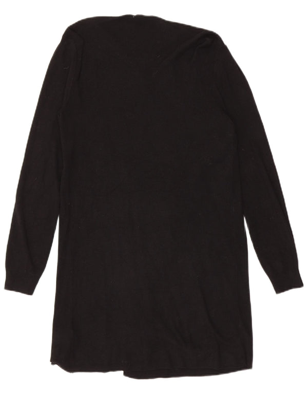 Marks & Spencer Γυναικείο Longline ανοιχτό πουλόβερ ζακέτα UK 10 Small Black