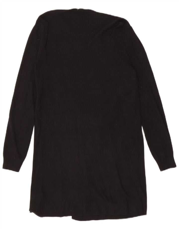 Marks & Spencer Γυναικείο Longline ανοιχτό πουλόβερ ζακέτα UK 10 Small Black