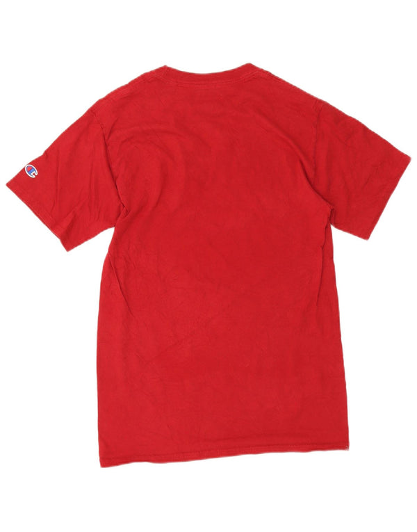 Champion Mens Oklahoma Sooners Graphic T-Shirt Top Μικρό κόκκινο βαμβακερό