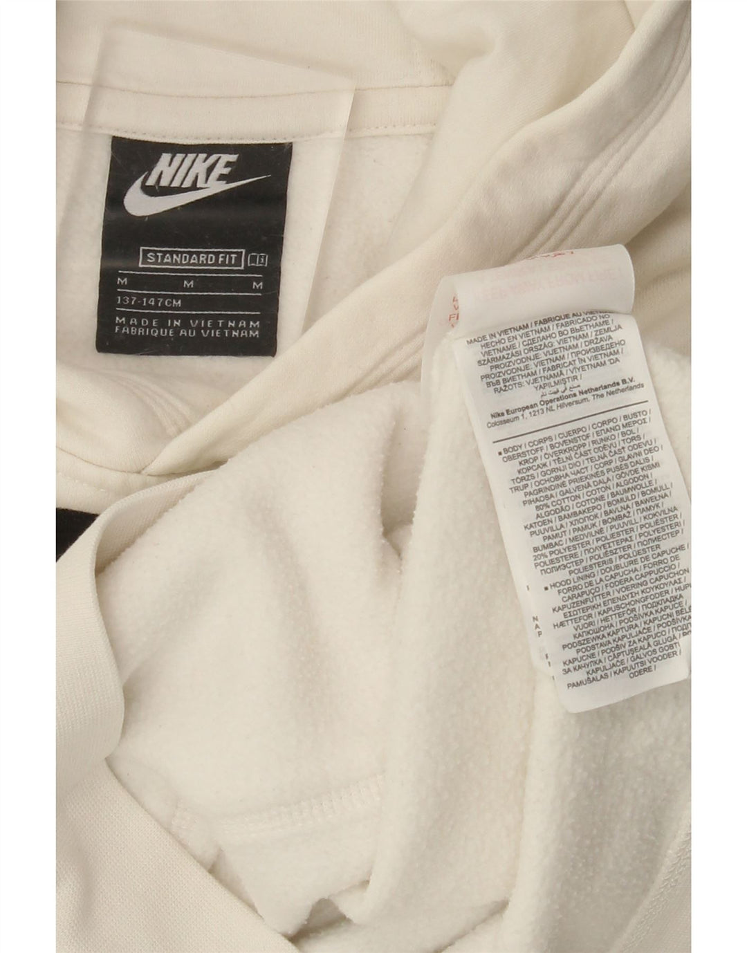 NIKE Boys Graphic Standard Fit Jumper με κουκούλα 10-11 ετών Μεσαίο λευκό