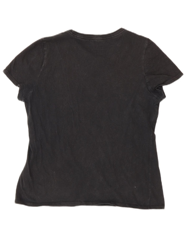 Γραφικό μπλουζάκι Nike Girls Athletic Cut 13-14 ετών XL μαύρο βαμβακερό