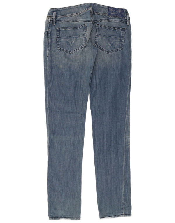 Diesel Womens Matic Distressed Slim Jeans W30 L34 Blue Cotton
