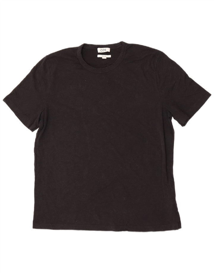 Ανδρικό T-Shirt Cos Regular Fit Top XL Μαύρο βαμβακερό