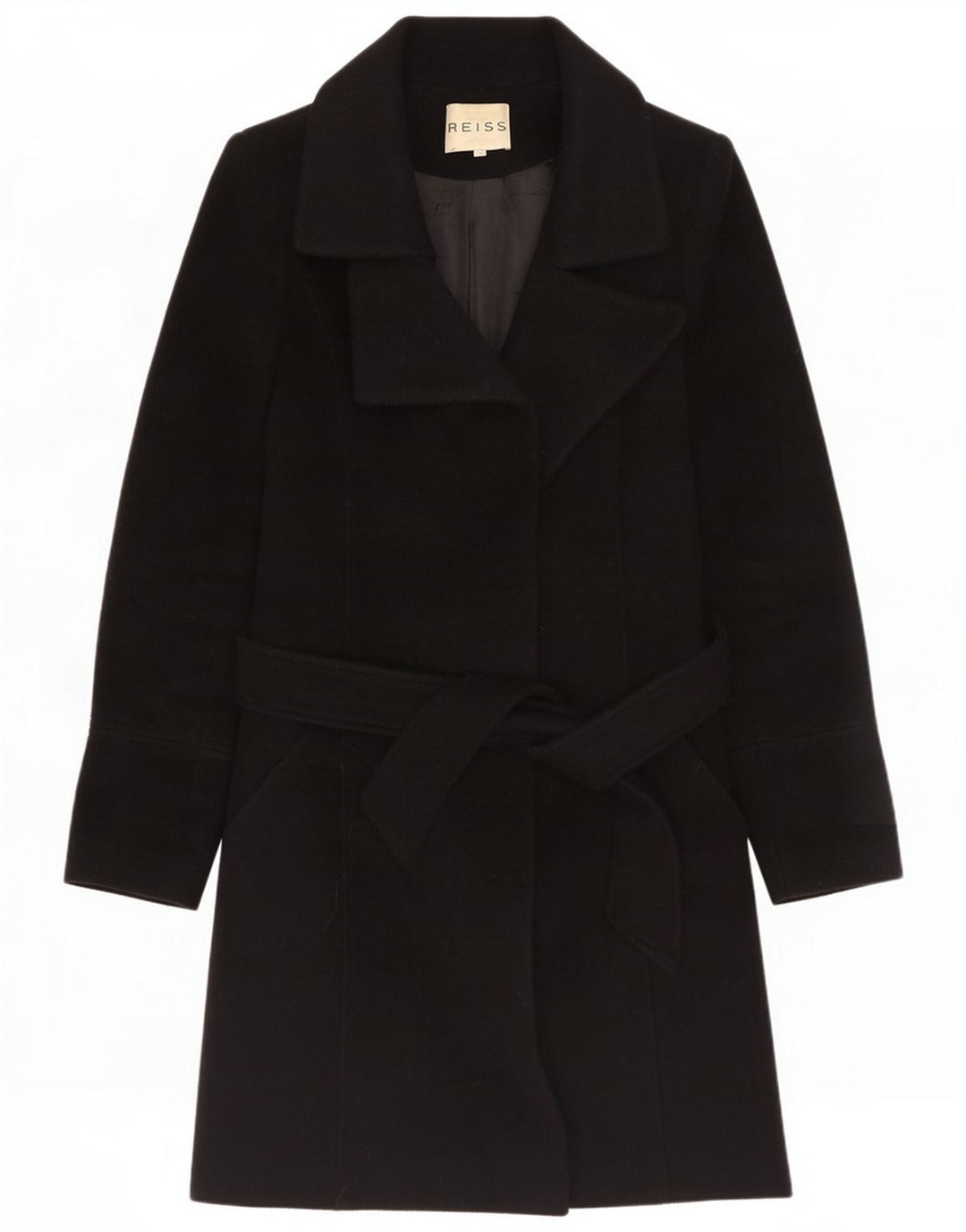 Γυναικείο παλτό Reiss Oversized UK 10 Small Black Wool