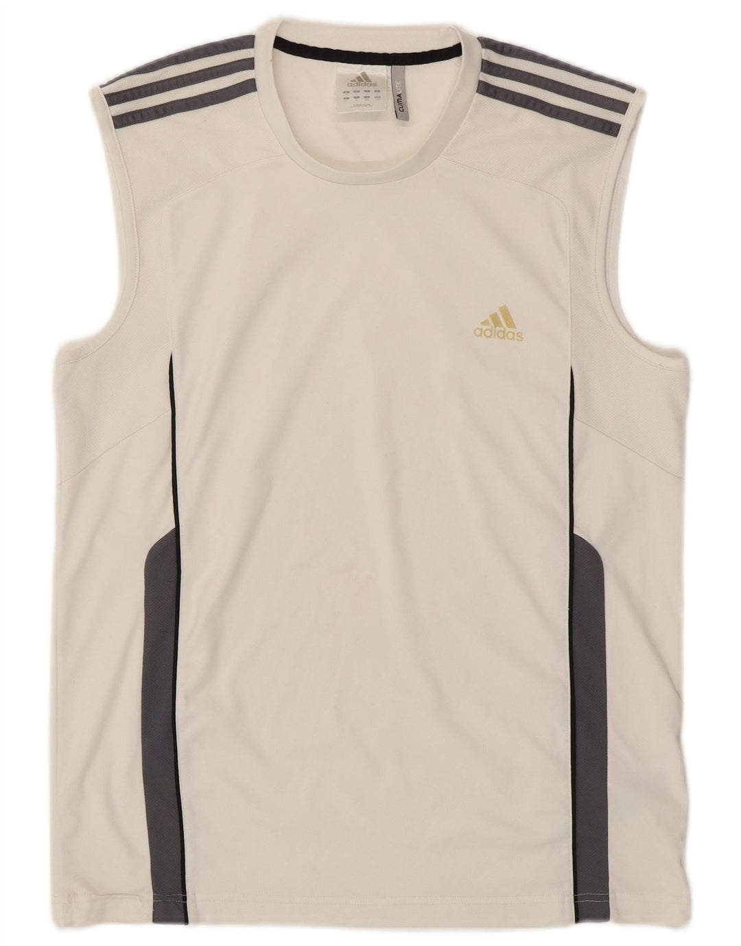 ADIDAS Ανδρικό γιλέκο Climalite Top Large White Colourblock Πολυεστέρας