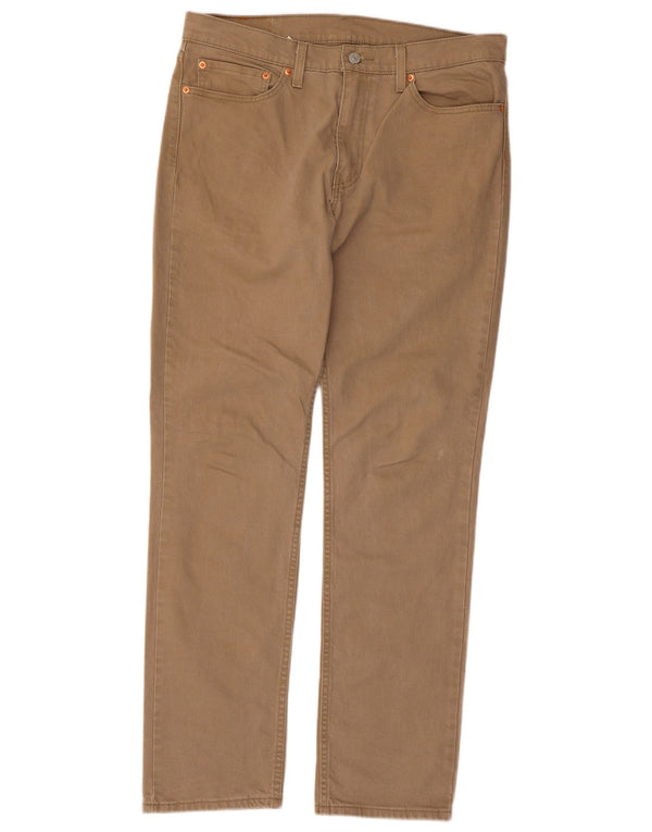 Levi's Mens 511 Slim Jeans W34 L32 Μπεζ βαμβακερό