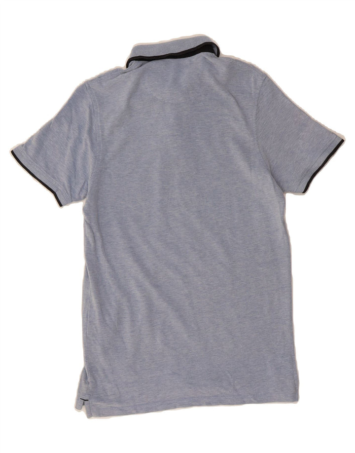 JACK & JONES Mens Polo Shirt Medium Blue Cotton Vintage Jack & Jones and Second-Hand Jack & Jones from Messina Hembry 